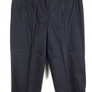 Requirements Dark Blue Women's Ankle Pants Elastic Back Waist Front Zip 20W 027