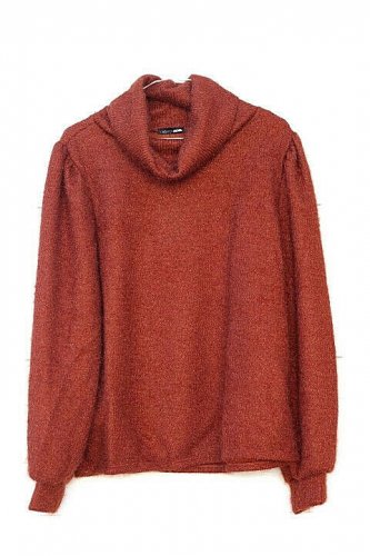 Fashion Nova Cognac Women's All This Warmth  Turtle Neck Sweater Size 1X  021