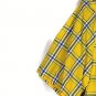 Chaps Yellow Plaid Men's Short Sleeve Dress Shirt Button Down Small 014