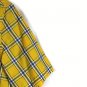 Chaps Yellow Plaid Men's Short Sleeve Dress Shirt Button Down Small 014
