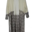 Simply Noelle Brown Beige Women's Open Front Cardigan Sweater Lace XXL 019