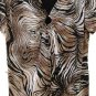 Essentials Women's 2 Pc Blouse Skirt Stretched Glitters Animal Print 1X   001