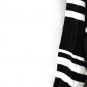 Chaps Black White Striped Women's Top Blouse Long Sleeve Pullover 2X 024