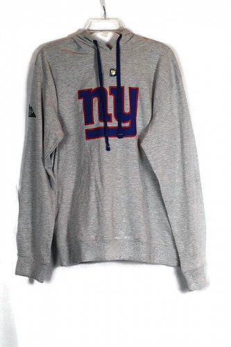 Next Level Gray Men's NY Sweatshirt Hooded Drawstring Size Large 011