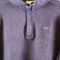 Calvin Klein Purple Men's Long Sleeve Sweat Shirt Quarter Zip Large 010