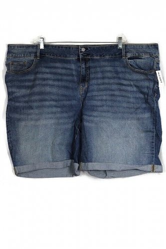 Old Navy Curvy Blue Denim Women's Shorts Size 28 Plus Regular 044