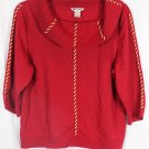 Nygard Collection Red Women's Knit Top Blouse 3/4 Sleeve 2X 040