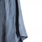 IB Diffusion Blue Women's Tunic Short Sleeve Top Blouse Button Up 16 049