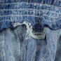 Pink Rose Blue Denim Vertical Paisley Juniors 2 Piece Top and Short Large 028
