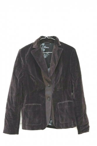 St Emile Brown Women's Jacket Blazer Lined Front Button Pockets Size 10  008