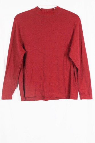 Westbound Red Stretch Women's Long Sleeve Pullover Sweater Top XL 040