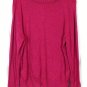 Talbots Pink Women's Knit Pullover Sweater Front Button Closure 2X 010