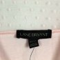 Lane Bryant Pink Long Sleeve Top Blouse Pullover Ruffles Size 22/24    046
