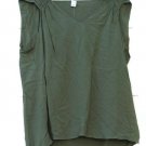 Old Navy Green Women's Top Blouse Sleeveless V Neck Pullover Size Large 021 Old Navy Green Women's Top Blouse Sleeveless V Neck Pullover Size Large 021