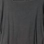 Dressbarn Black Women's Short Sleeve Blouse Square Neck Size 18/20 026
