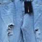 Fashion Nova Blue Denim Women's Dear Mamma Distressed Ankle Jeans Size 11    019
