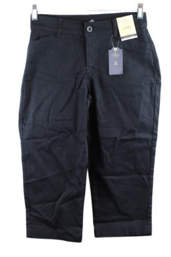 St John's Bay Black Women's Capri Pants Mid Rise 4 030