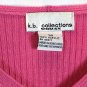 KB Collections Pink Women's Cardigan Sweater Front Button Closure Size 3X 009