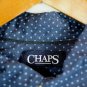 Chaps Blue Men's Long Sleeve Dress Shirt Button Down Size Large 015