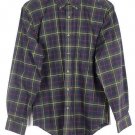 St John's Bay Plaid Multicolor Men's Long Sleeve Dress Shirt Medium 003