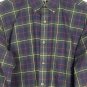St John's Bay Plaid Multicolor Men's Long Sleeve Dress Shirt Medium 003