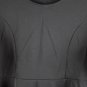 Jusfitsu Black Women's Short Dress Long Sleeve Back Zip Closure XL 053