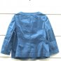 Talbots Women's Blue Pleated Top Blouse Front Button Size 12   003
