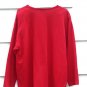 Copacabana Women's Red Pant Suit with Black Beads Trim Medium    001
