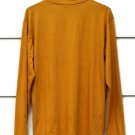 Zegolo Yellow Women's Pullover Turtleneck Long Sleeve Shirt Size Medium 018 Zegolo Yellow Women's Pullover Turtleneck Long Sleeve Shirt Size Medium 018