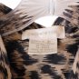 Jones New York Women's Long Sleeve Top Blouse Button Closure Animal Print Large