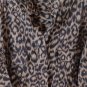 Jones New York Women's Long Sleeve Top Blouse Button Closure Animal Print Large