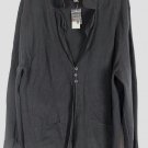 Lane Bryant Black Women's Long Sleeve Sweater Collared Front Button 18/20 002