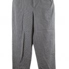 Rafaella White Black Women's Striped Dress Pants Zip Hook & Eye Closure 10 056