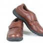 Footsmart Men's Comfort Shoes Brown Leather Adjustable Strap Size 12 M