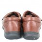 Footsmart Men's Comfort Shoes Brown Leather Adjustable Strap Size 12 M