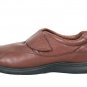 Footsmart Men's Comfort Shoes Brown Leather Adjustable Strap Size 12 M