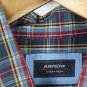 Arrow Plaid Multicolor Men's Long Sleeve Dress Shirt Button Down M 003