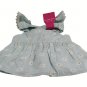 Isaac Mizrahi Blue Floral 3 Pc Girls Outfit Dress Short Headband 18M 028