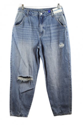 Arizona Jean Blue Women's Denim Mom Jean High Rise Semi Relaxed 13 050