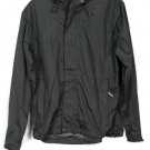 Iceburg Black Men's Windbreaker Light Jacket Front Zip Hoody Medium 014