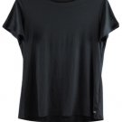 Amazon Essentials Black Women's T-Shirt Short Sleeve Pullover Crewneck Large 042