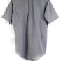 Benjamin Row Blue Men's Blended Oxford Dress Shirt Short Sleeve Medium 001