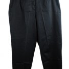 Emma James Stretch Black Women's Dress Pants Zip Hook & Eye Closure 18W 057