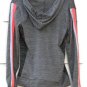 Body Instinct Gray Women's 2Pc Sweatshirt Front Zip Pullon Pant Stretch Set  014