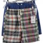 Free Assembly Solid Plaid Boys 2 Piece Doc Shorts XL 14/16 005