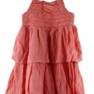 Rachel Zoe Coral Girls Spaghetti Strap Layer Dress Lace Front 4T 052 Rachel Zoe Coral Girls Spaghetti Strap Layer Dress Lace Front 4T 052