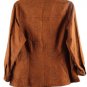 Sag Harbor Brown Women's Floral Button Up Blouse Top Collared 1X 024