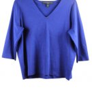 Josephine Chaus Blue Womens Stretch Top Blouse Long Sleeve 1 044
