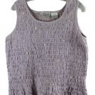 Victoria Jones Purple Women's Sleeveless Stretch Blouse 2X 061