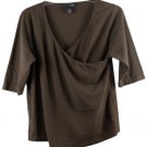 Venezia Jeans Brown Women's Top Blouse 3/4 Sleeve 18/20 020